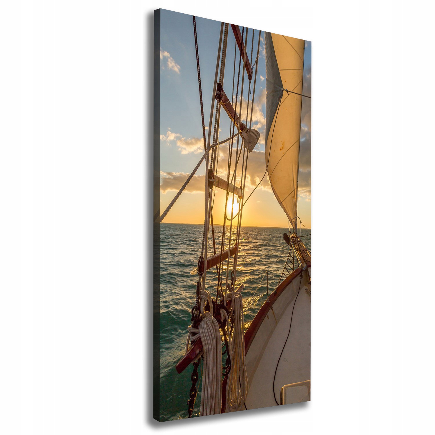 

Foto obraz canvas na ścianę Jacht na morzu 50x125