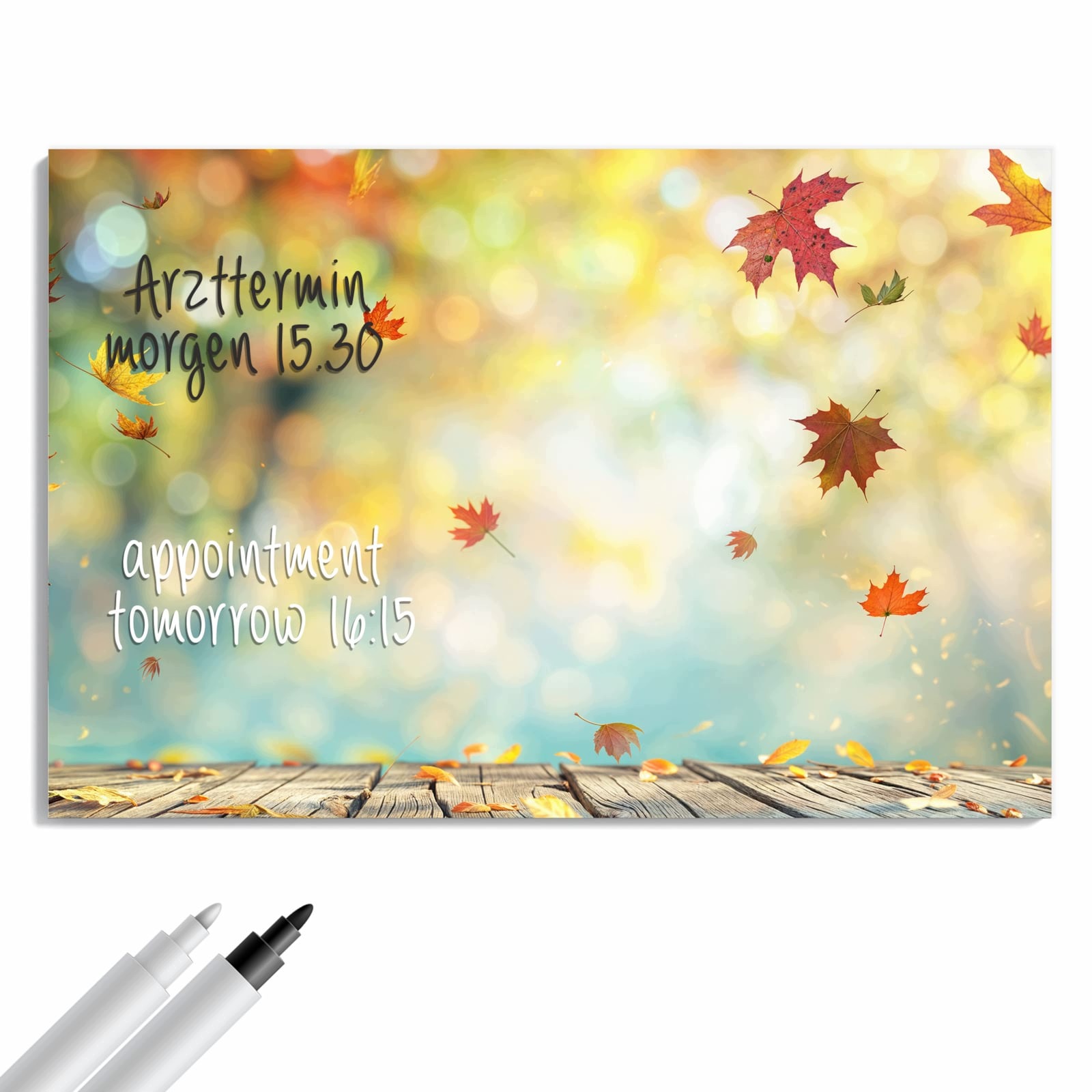 Magnetická tabule Podzimní listy Les 60 × 40 cm