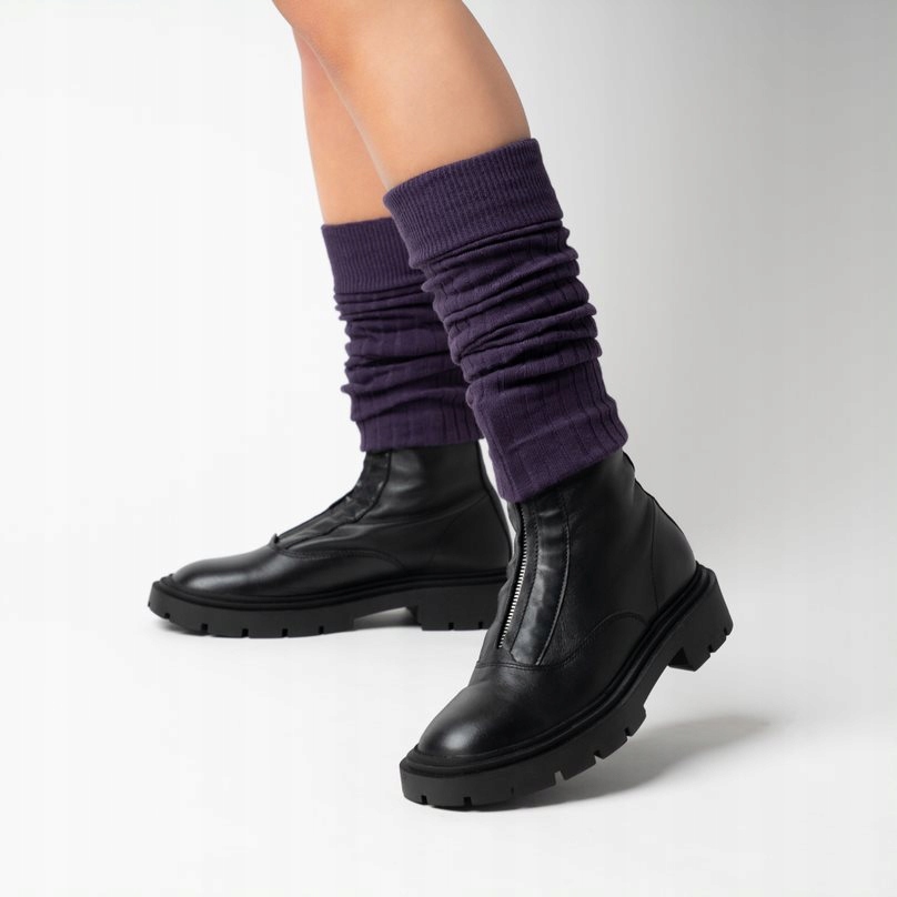 Getry ocieplacze STEVEN bawełna damskie FIOLET Model 092