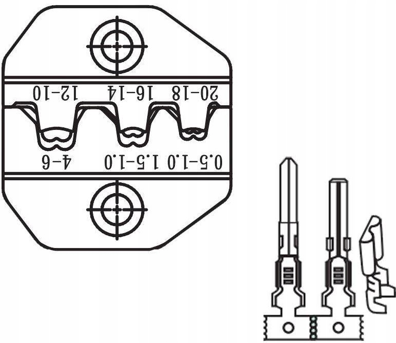 Zaciskacz konektorów nieizolowanych, Proskit, CP-3006FD47 Kod producenta 09940