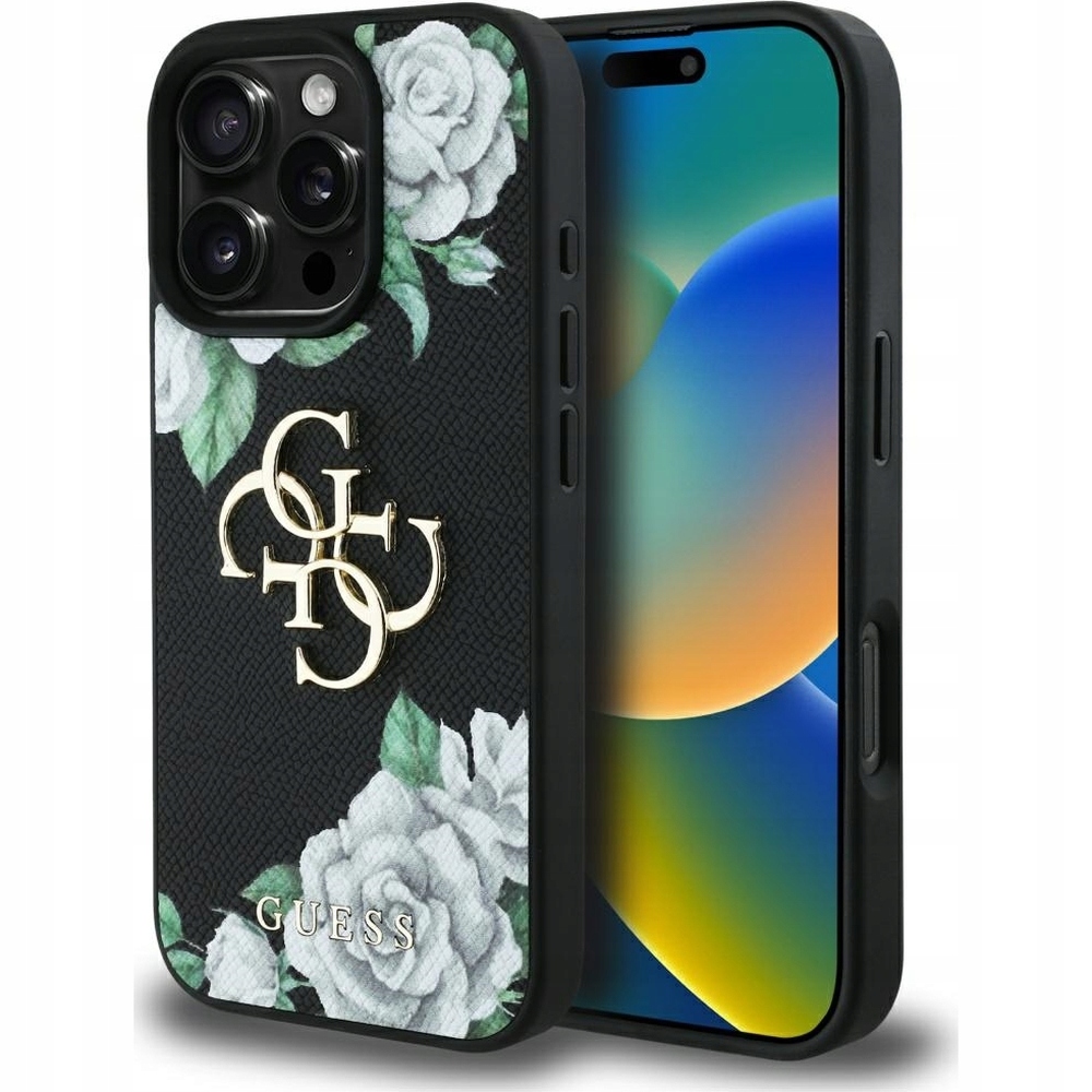 Pouzdro Guess pro iPhone 16 Pro Max, pouzdro z eko kůže, módní kryt obal