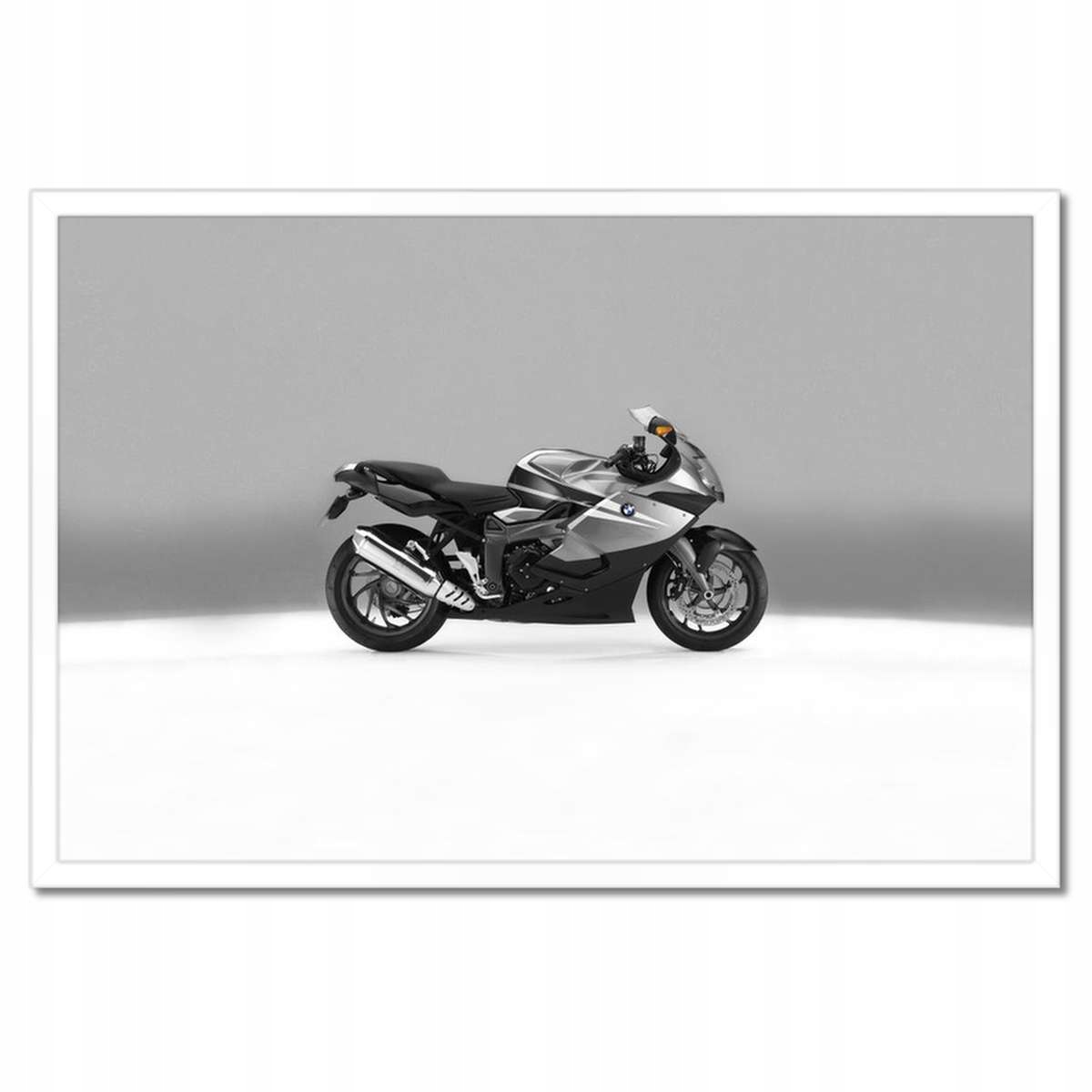 Plakáty v rámu 60x40 Šedý závodník Bmw Motor
