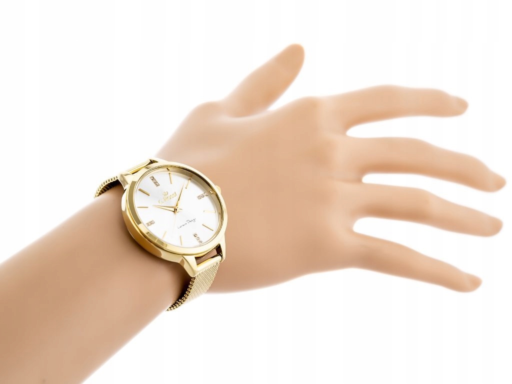 ZEGAREK DAMSKI G. ROSSI SELENA cyfry mesh +PUDEŁKO +GRAWERf Szkiełko mineralne