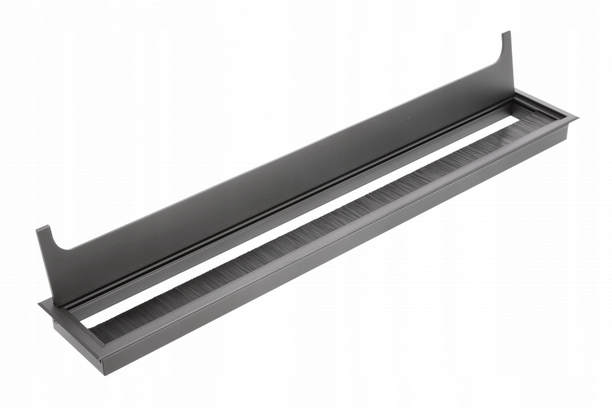 Kabelová průchodka Merida, 80 x 500 mm, černě eloxovaná LB-80X500-20