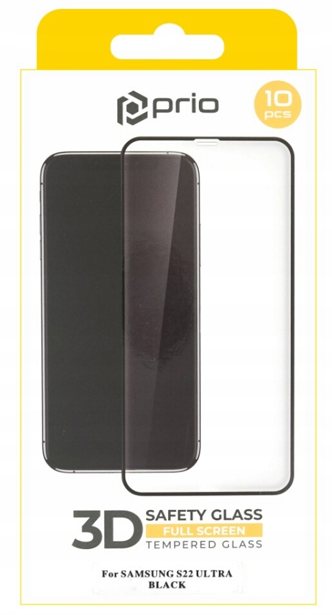 10 x Tvrzené Sklo 3D Na Displej Samsung S22 Ultra