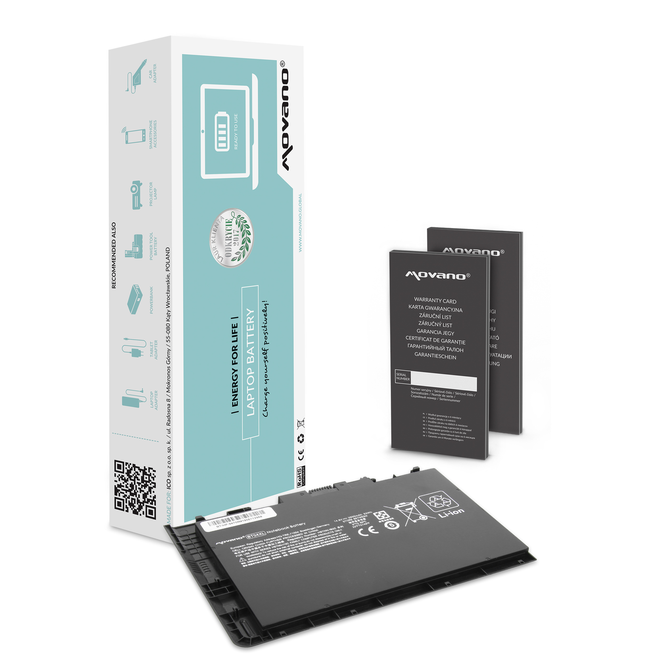 

Bateria BT04XL do Hp EliteBook Folio 9470M 9480M