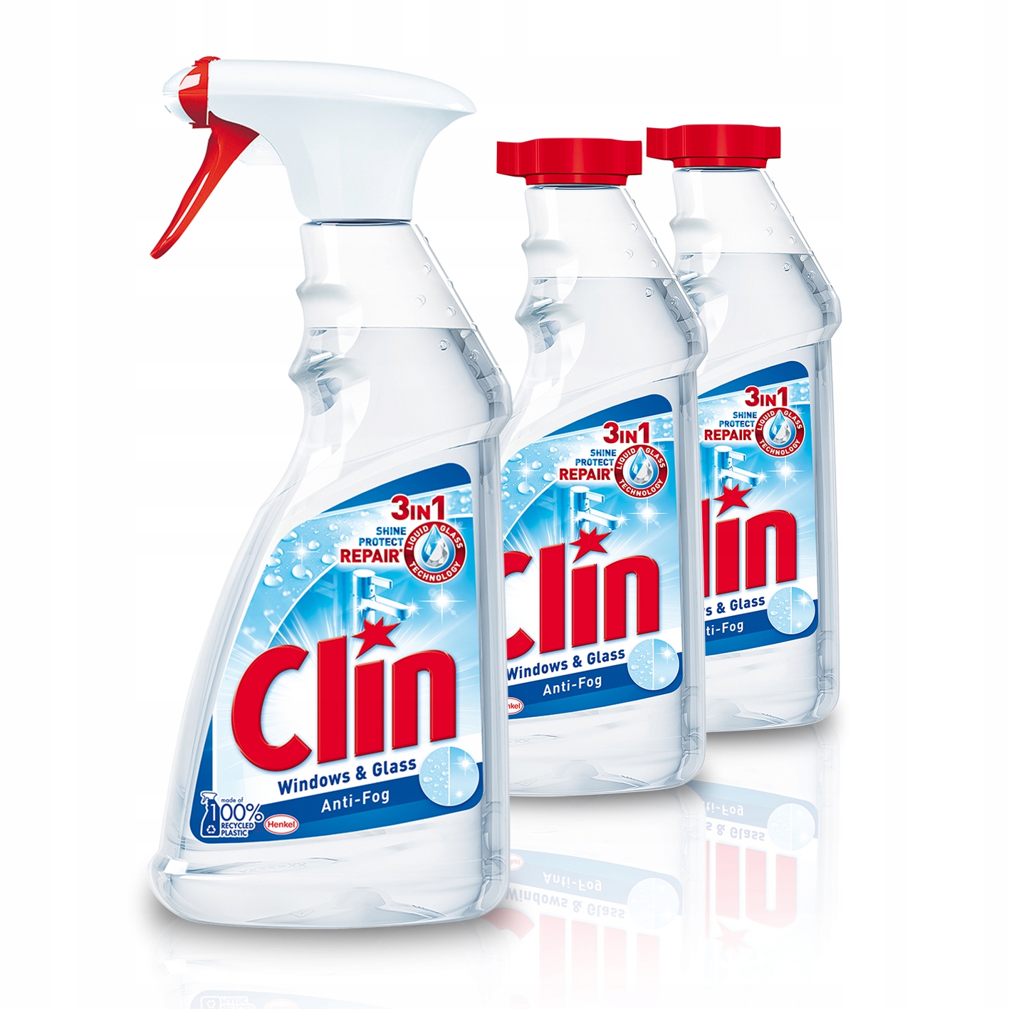 

Płyn do mycia szyb okien Clin Antypara 2 x zapas
