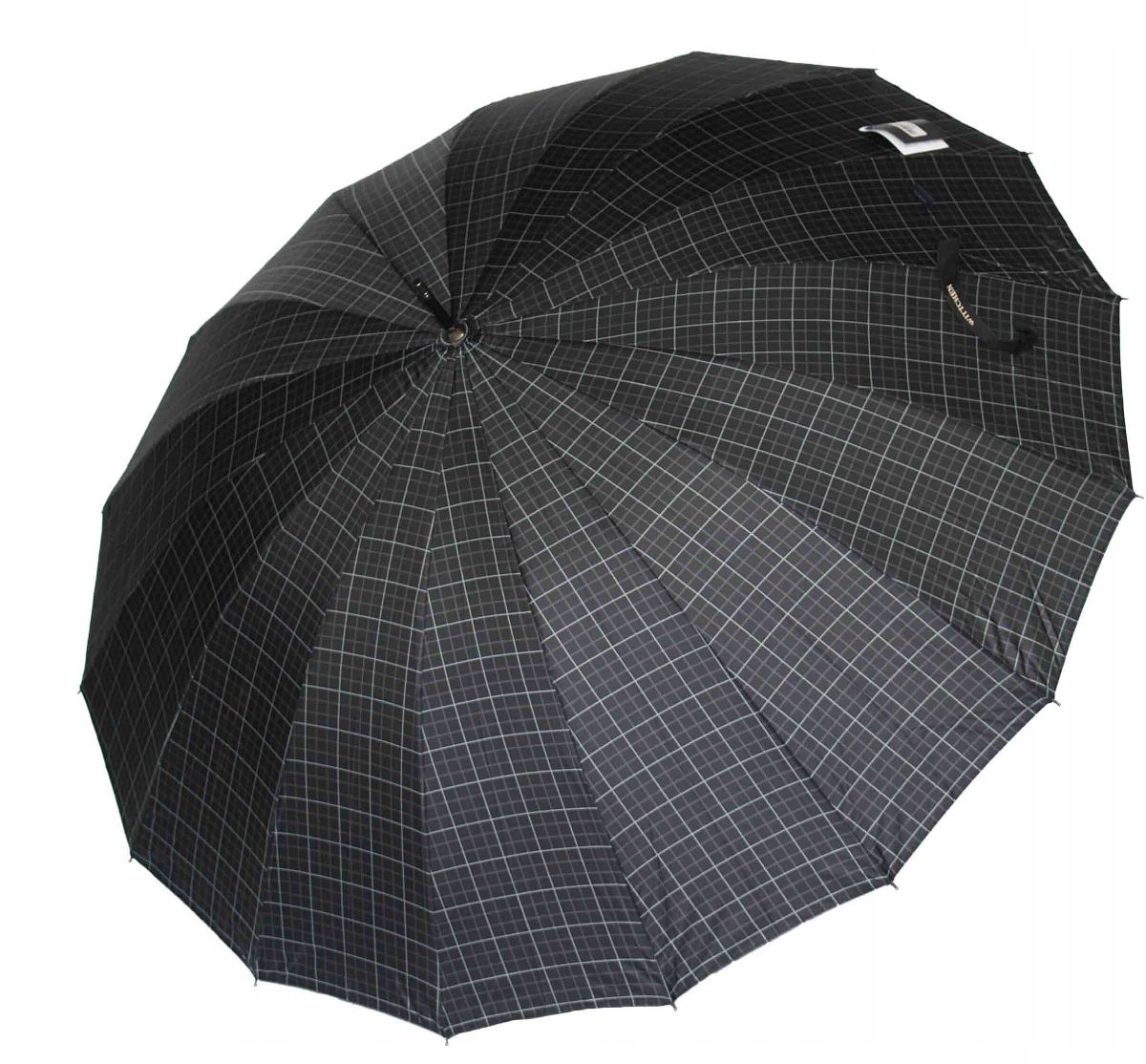 Wittchen Pa-7-151 deštník dlouhý, černá mřížka.