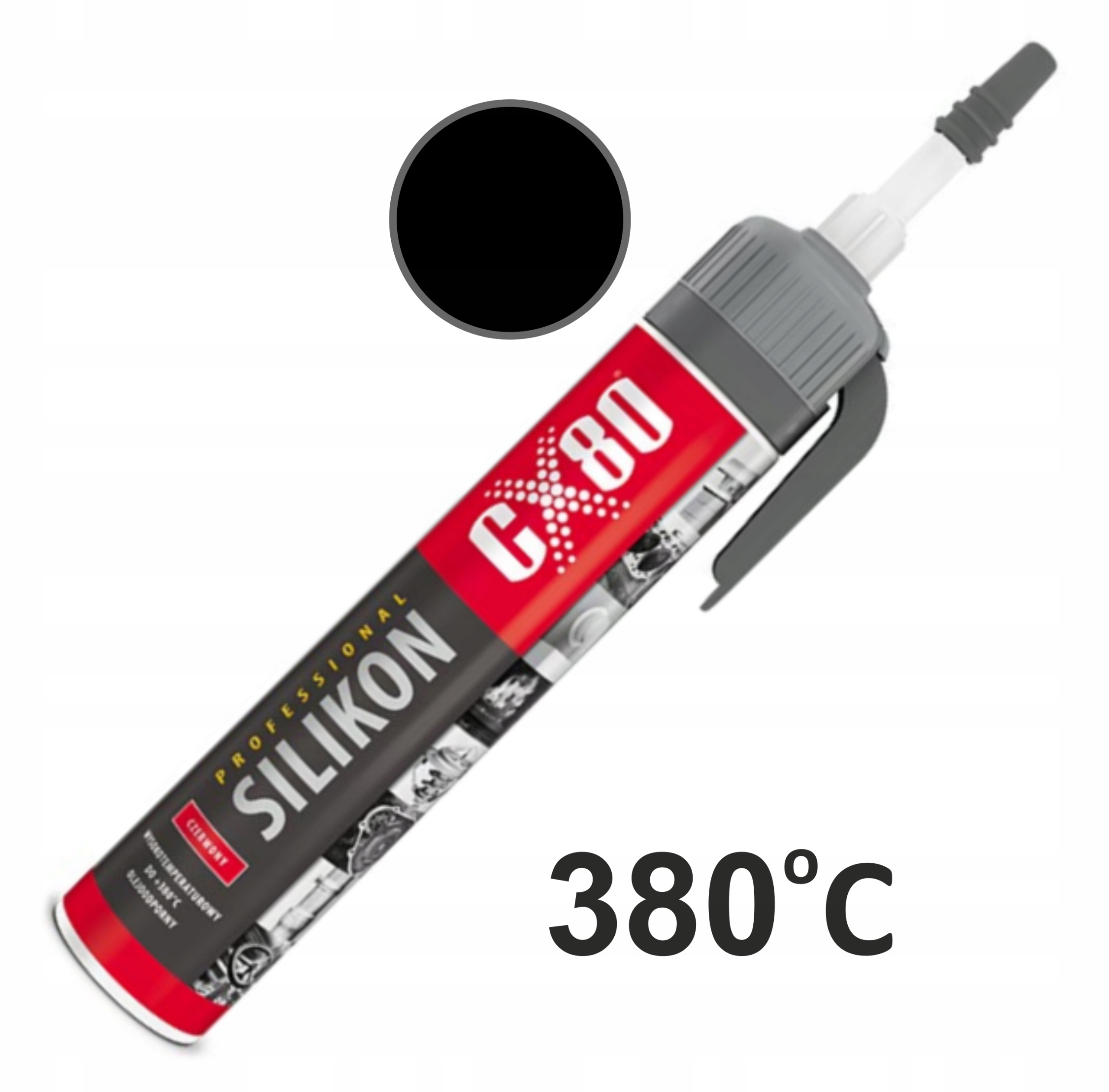 

Silikon Wysokotemperaturowy CX-80 czarny 210ml
