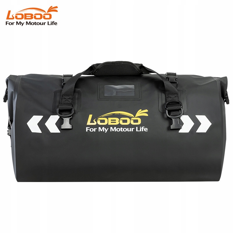 Loboo Pvc motocyklová taška čierna 90L (klasická)