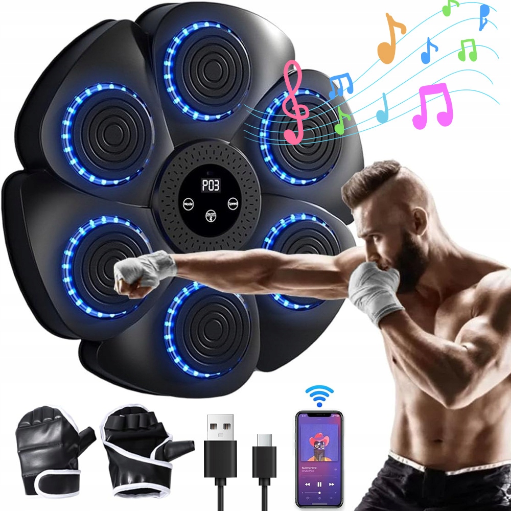 Bluetooth Elektronická Hudba Boxerský Štít S Bluetooth Připojením