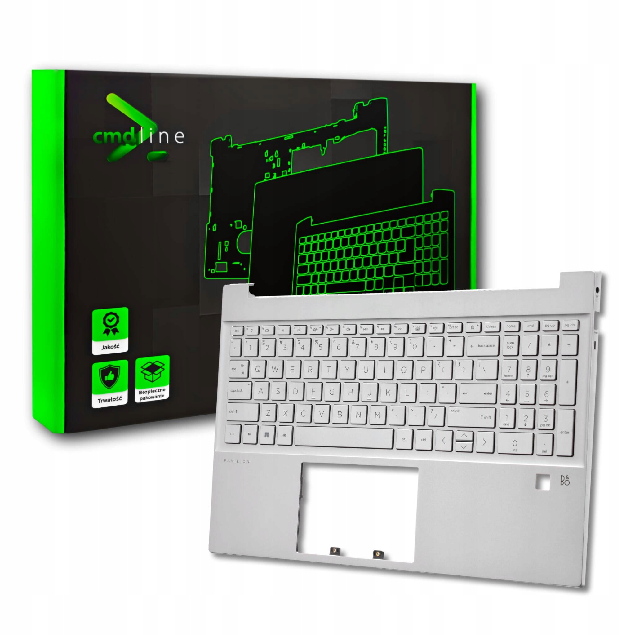 Palmrest Klawiatura Do Hp Pavilion 15-eg 15-eh 15-er Sil Led Fpr