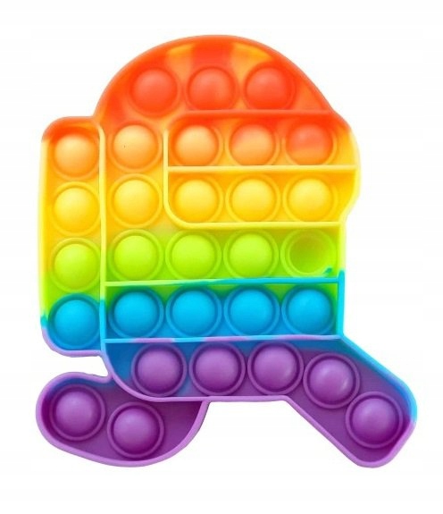 

Zabawka sensoryczna Push Bubble Pop robot tęczowy
