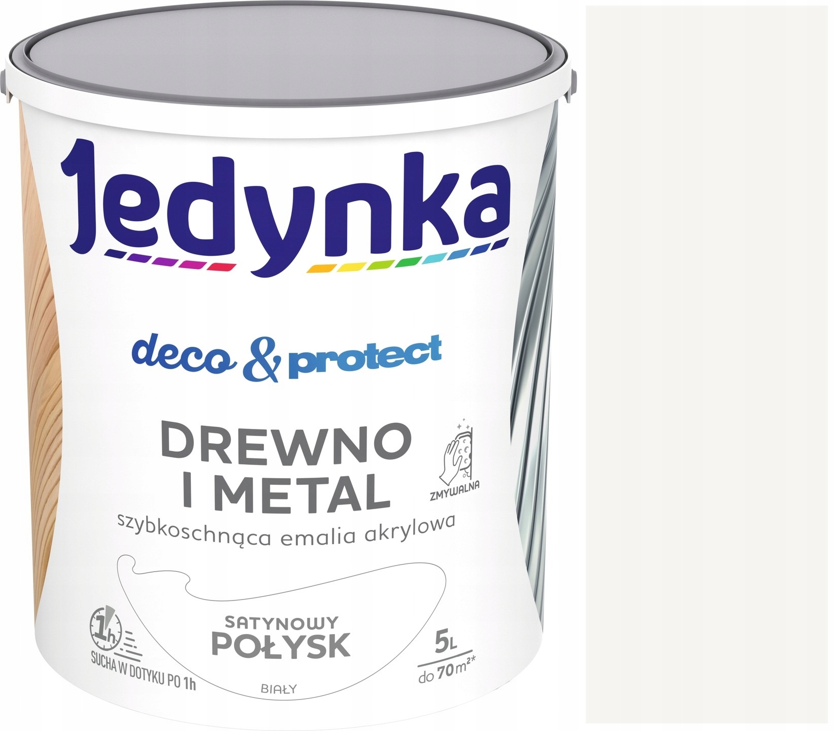 

Jedynka Deco&Protect Drewno Metal 5L Biały