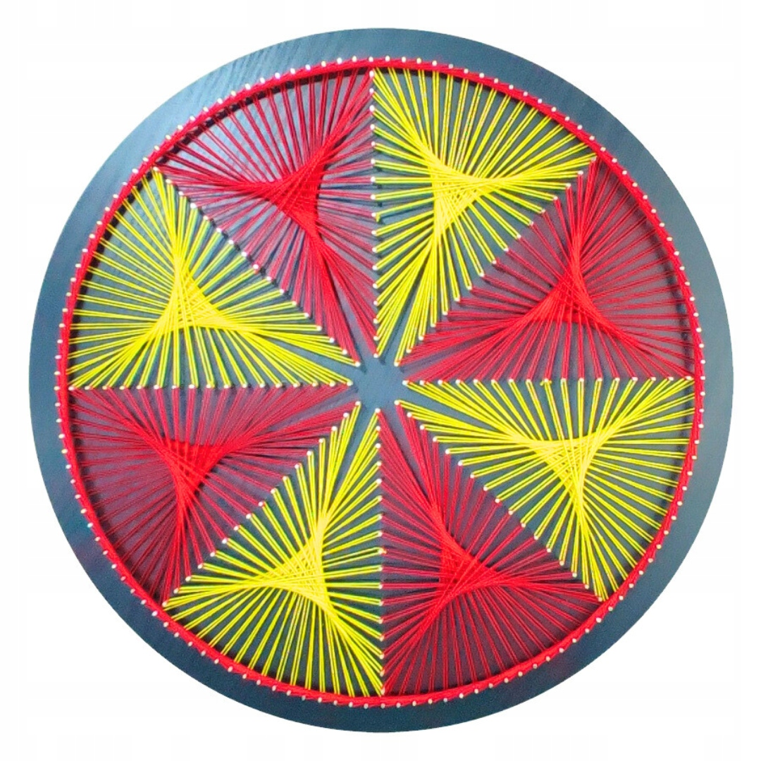 Rozeta Fire String Art Box Diy udělejte to sami