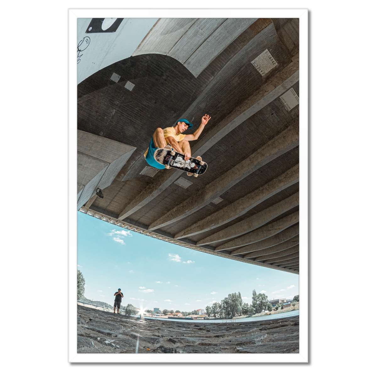 Plakáty v rámu 40x60 Skateboard Deska Skoky