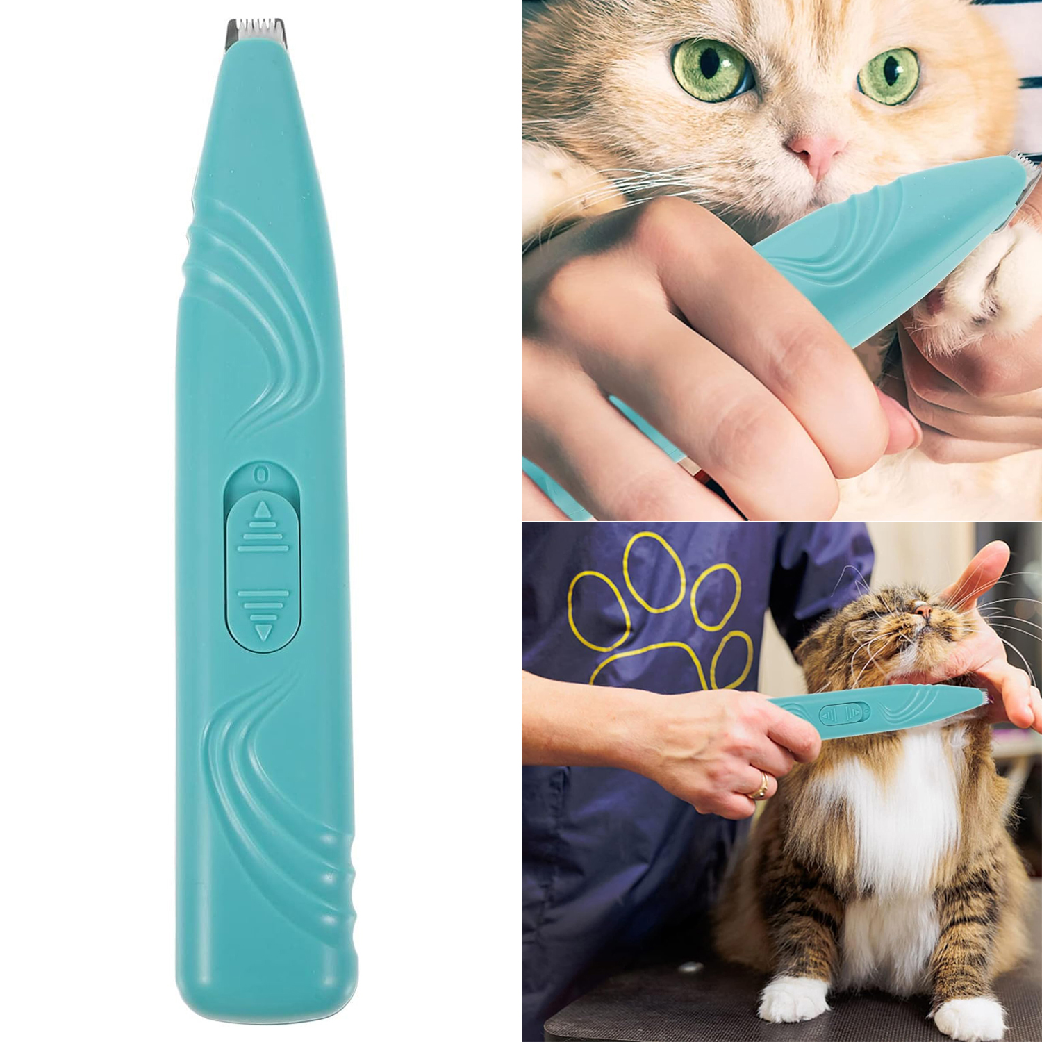 Levně Zastřihovač chlupů pro zvířata Profesionální tichý strojek na stříhání psů a koček