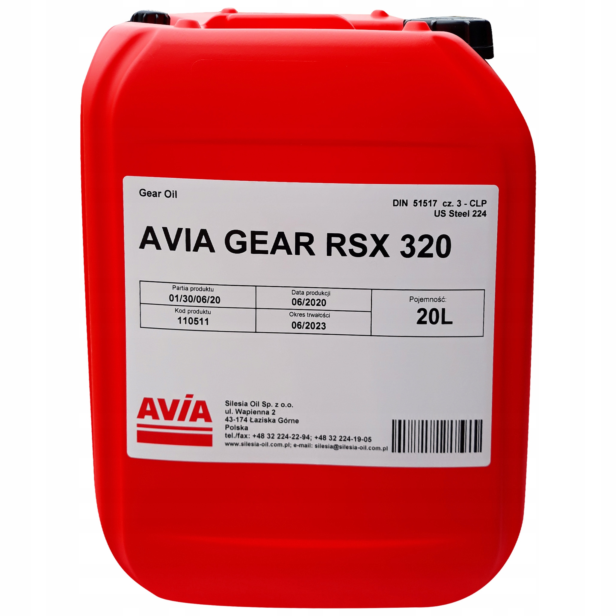 Olej przekładniowy Avia SP/CLP 320 20L