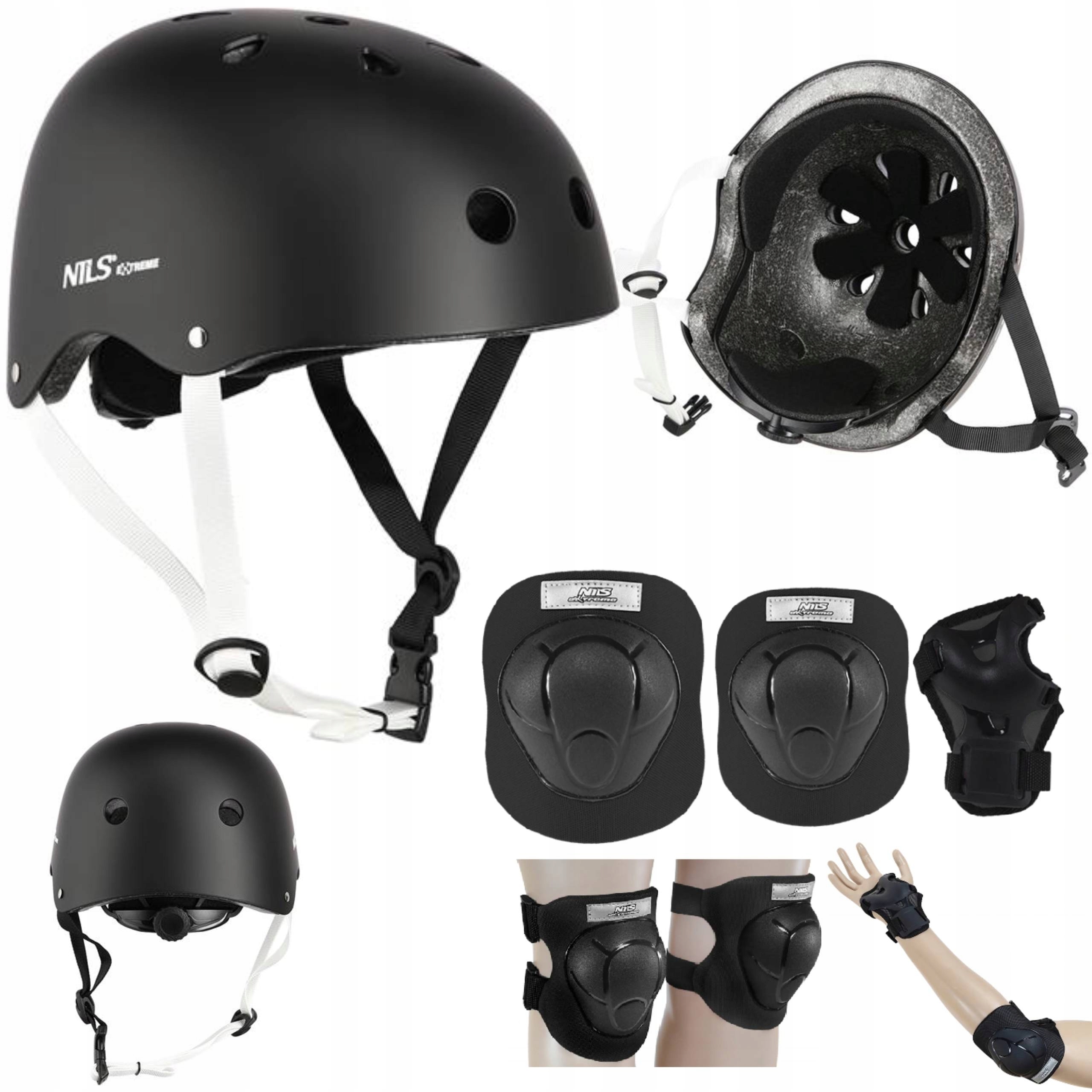 

Kask Rowerowy Na Rolki Regulowany Ochraniacze L