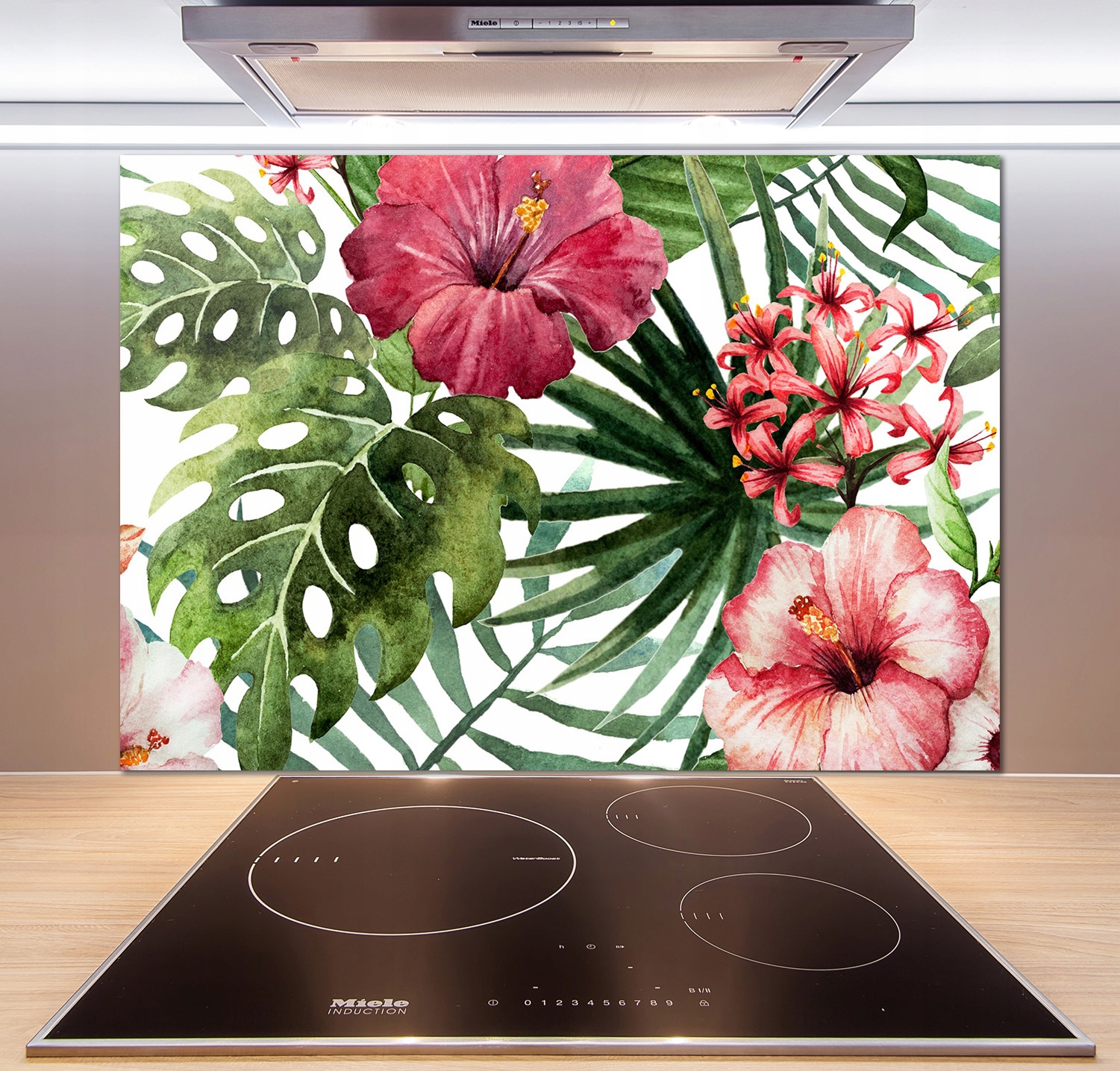 

Panel do kuchni Tropikalne kwiaty 100x70 cm + Klej