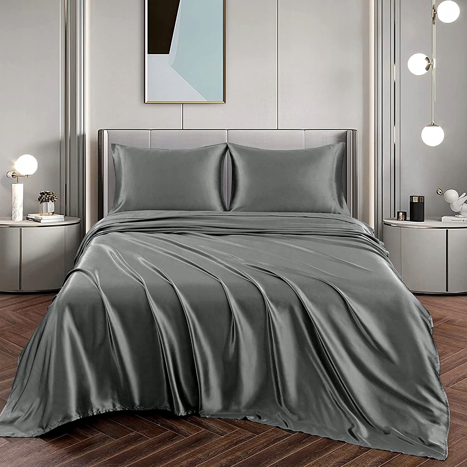 Hodvábna Posteľná Bielizeň 160x200 +1x 70x80 Vankúšová prikrývka