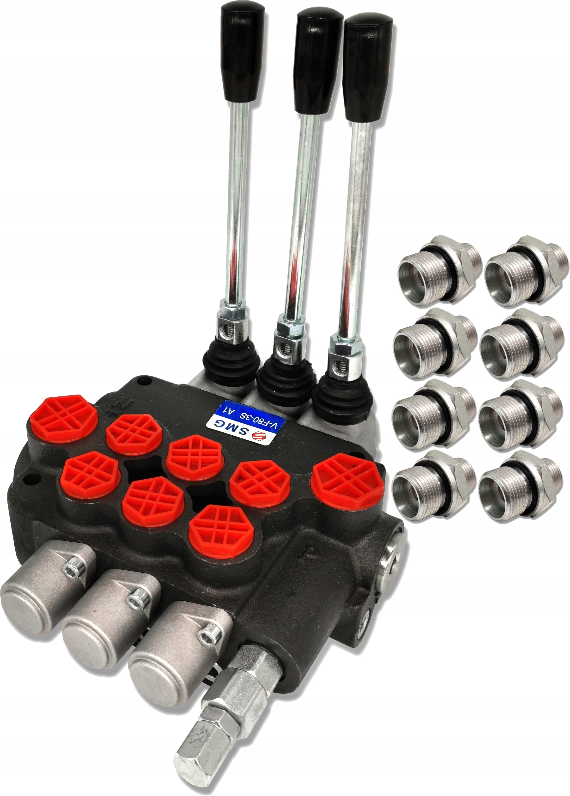 

Rozdzielacz Hydrauliczny 3 Sekcyjny 80L +przyłącza