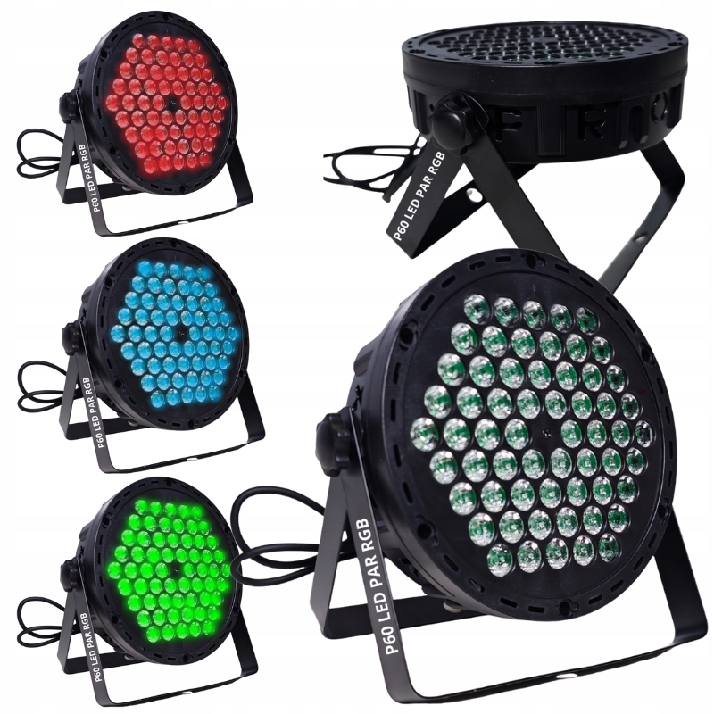 Reflektor Led Par Rgb Sceniczny Estradowy Teatralny Mocny 60x0.9 Watt