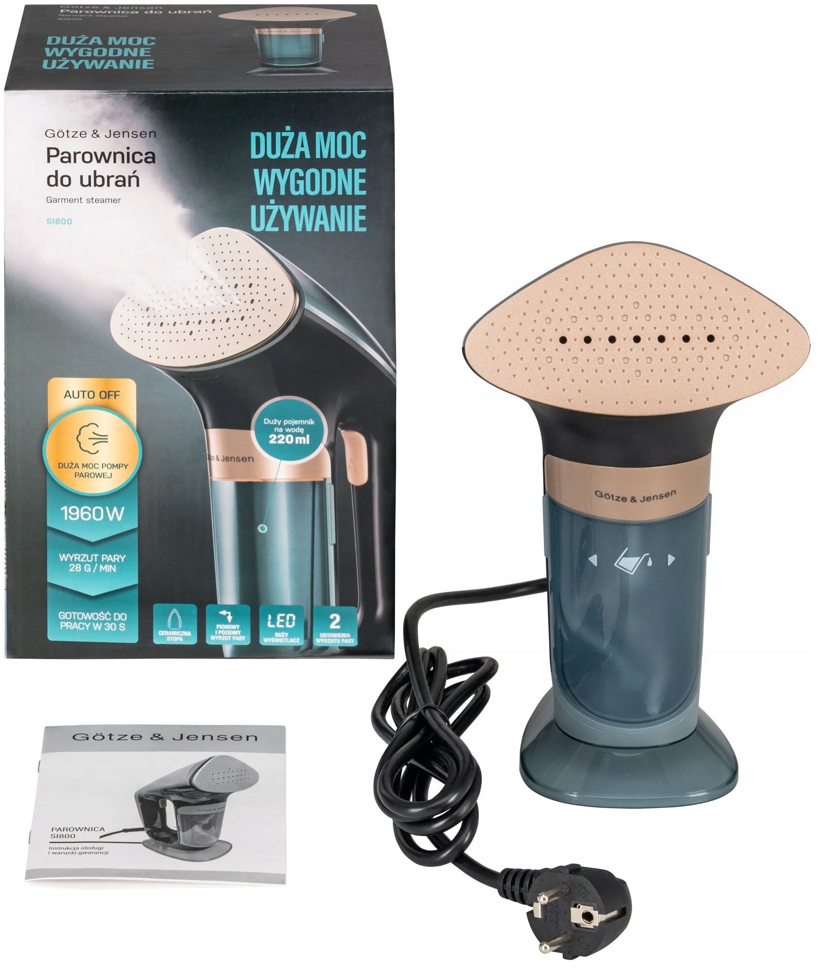 Parní žehlička na oblečení (steamer) Götze & Jensen SI800 Výkon 1960 W