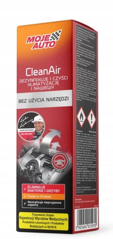 ODŚWIEŻACZ KLIMATYZACJI CLEANAIR 150ML NEW CAR