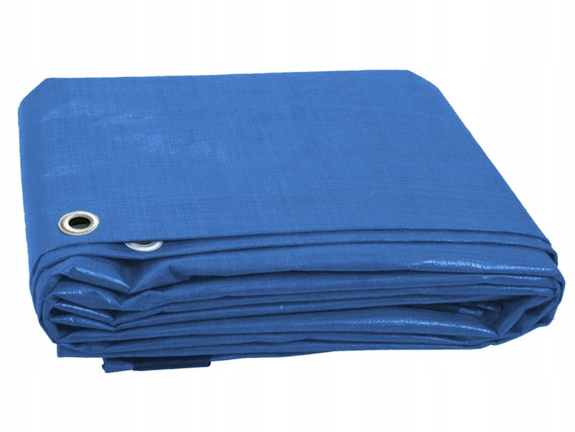 PLANDEKA PLANDEKI 6x8 NIEBIESKA WZMACNIANA OKRYCIE PŁACHTA OCHRONNA