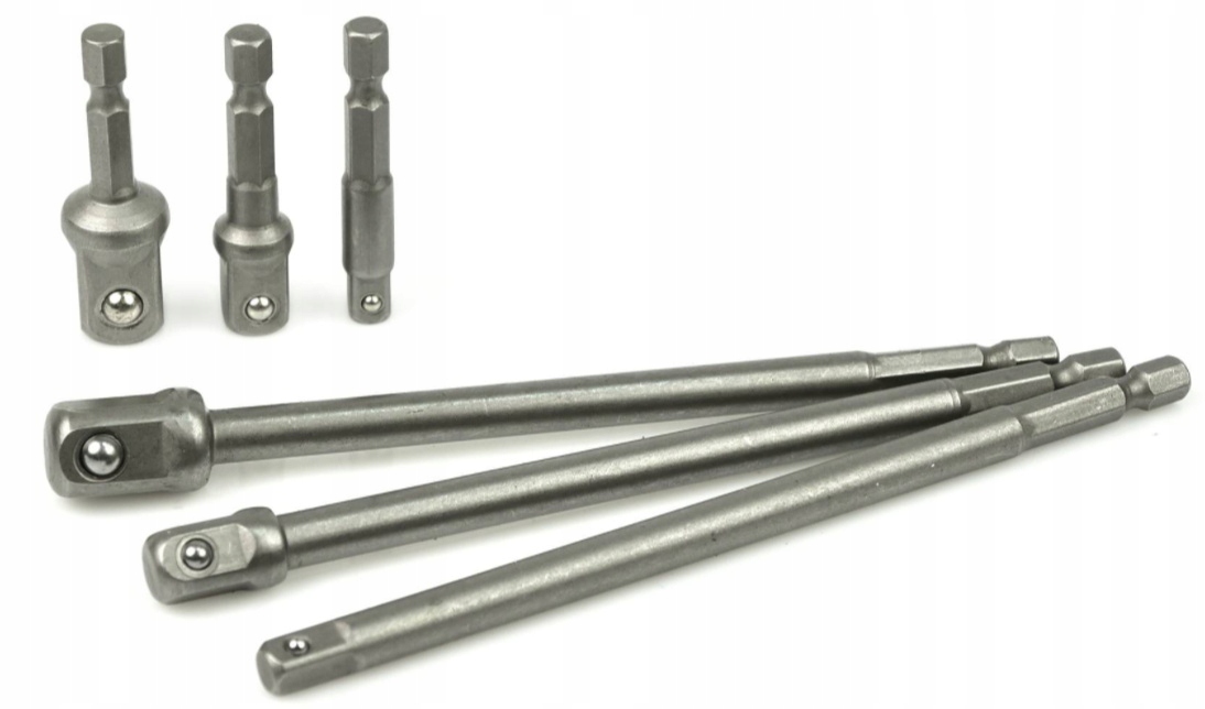 

Redukcje Adaptery Do Wkrętarki Nasadki 1/4 3/8 1/2