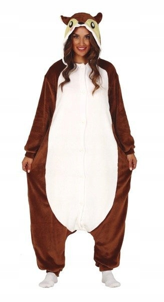 Kostým Kigurumi Veverka Zvířátko L