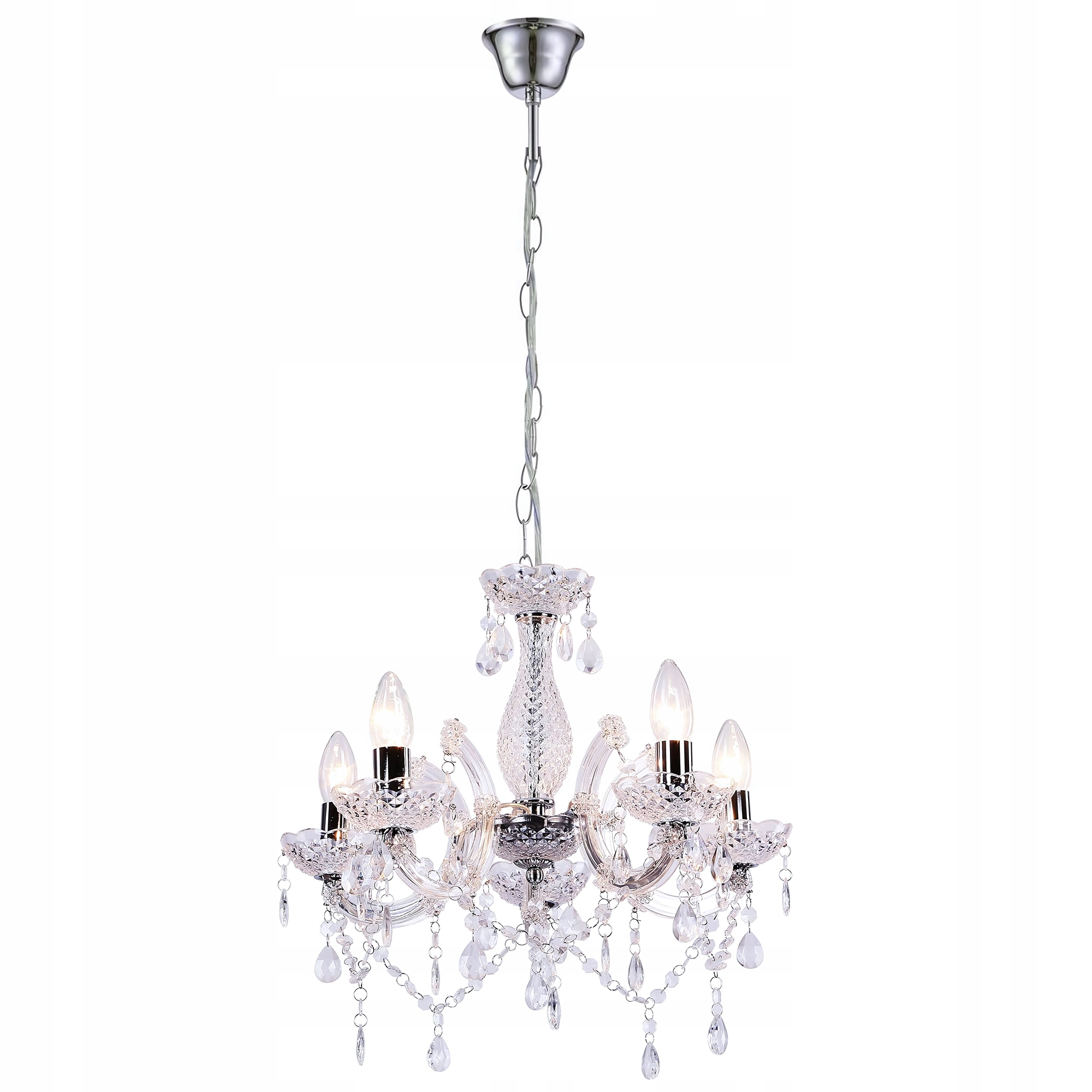 Toolight Lampa EBT004-5CP Transparentní