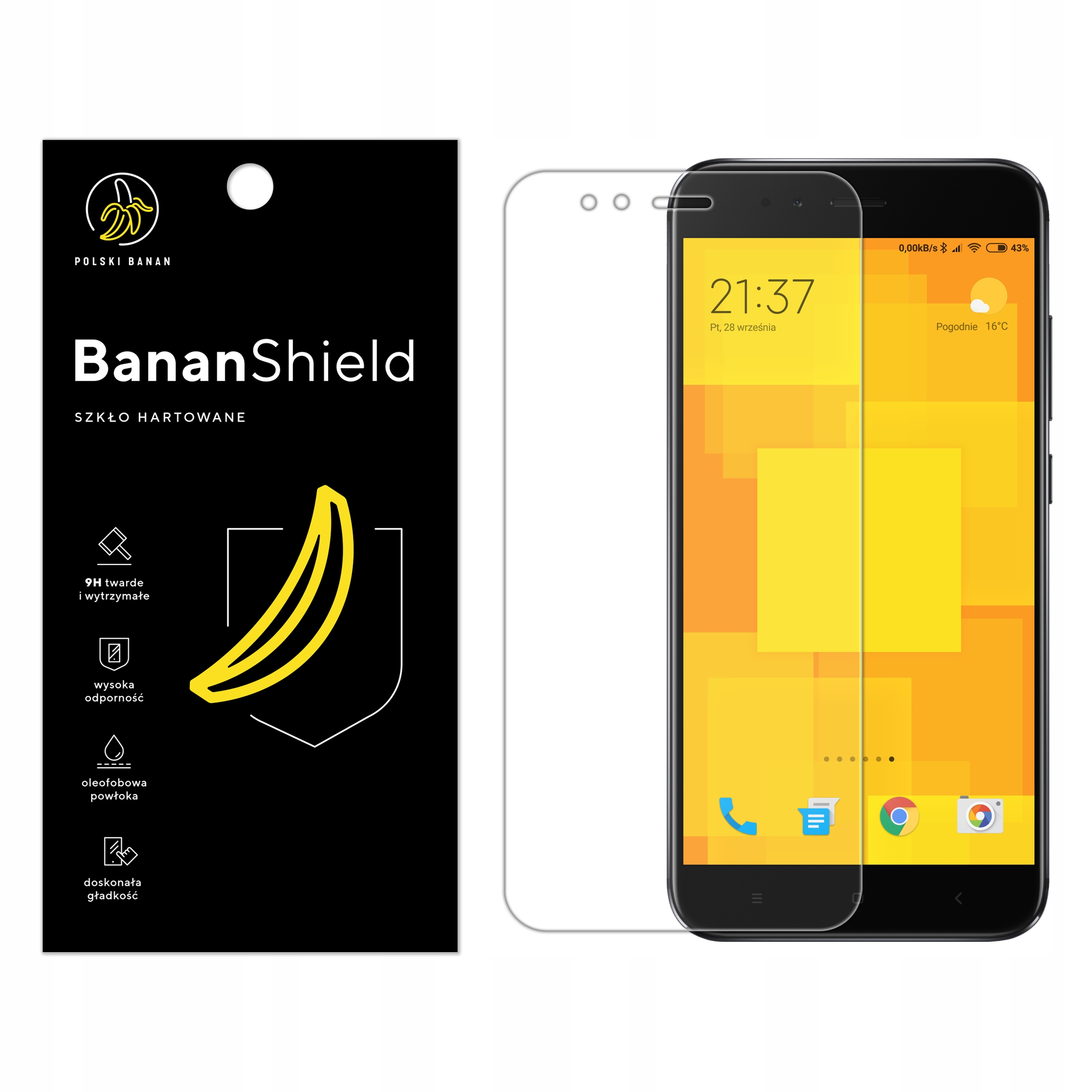 

Szkło Hartowane do 9H Xiaomi Mi 5X A1