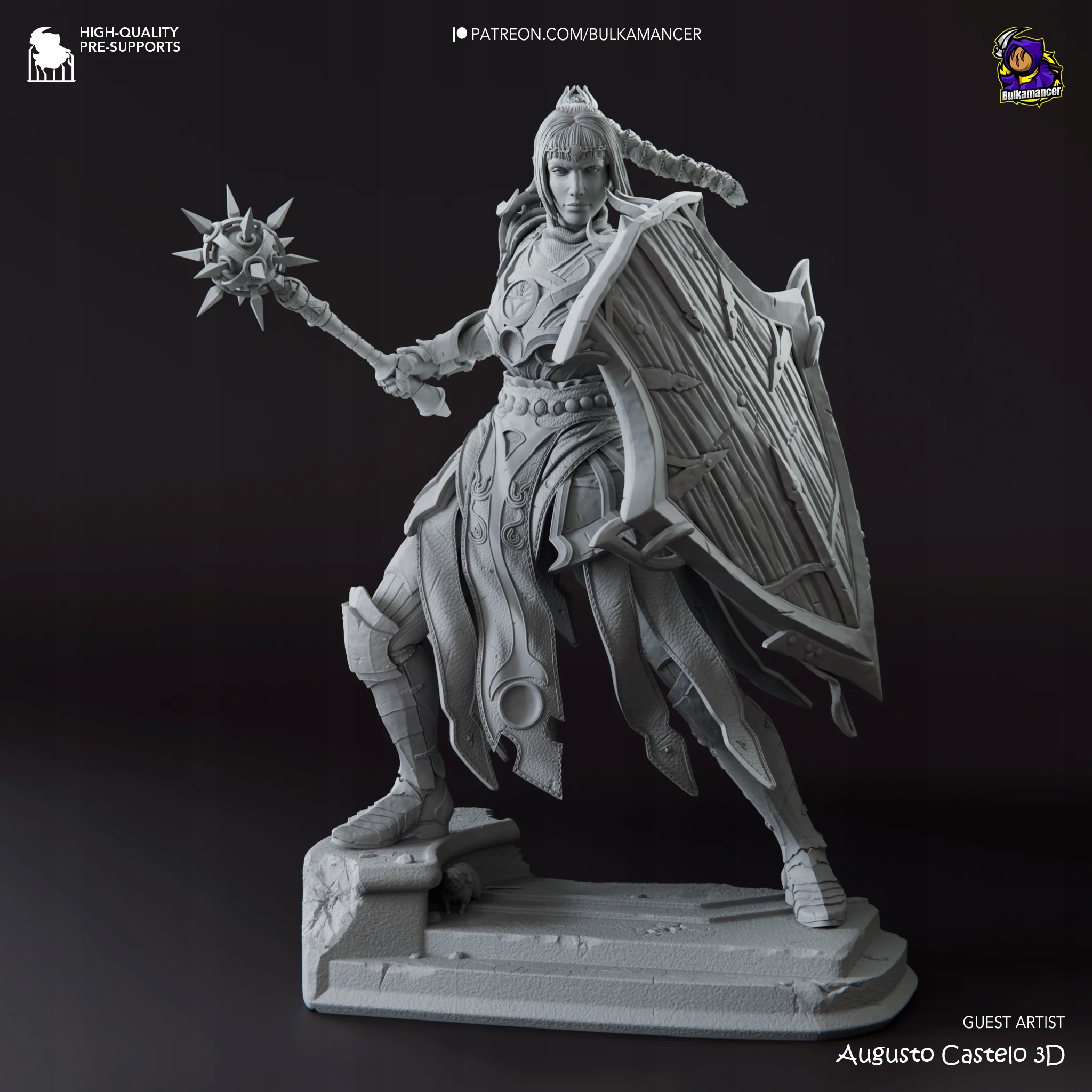 Shadowheart Baldur's Gate 3 Obrázek Bulkamancer Sculpts 3D Printing