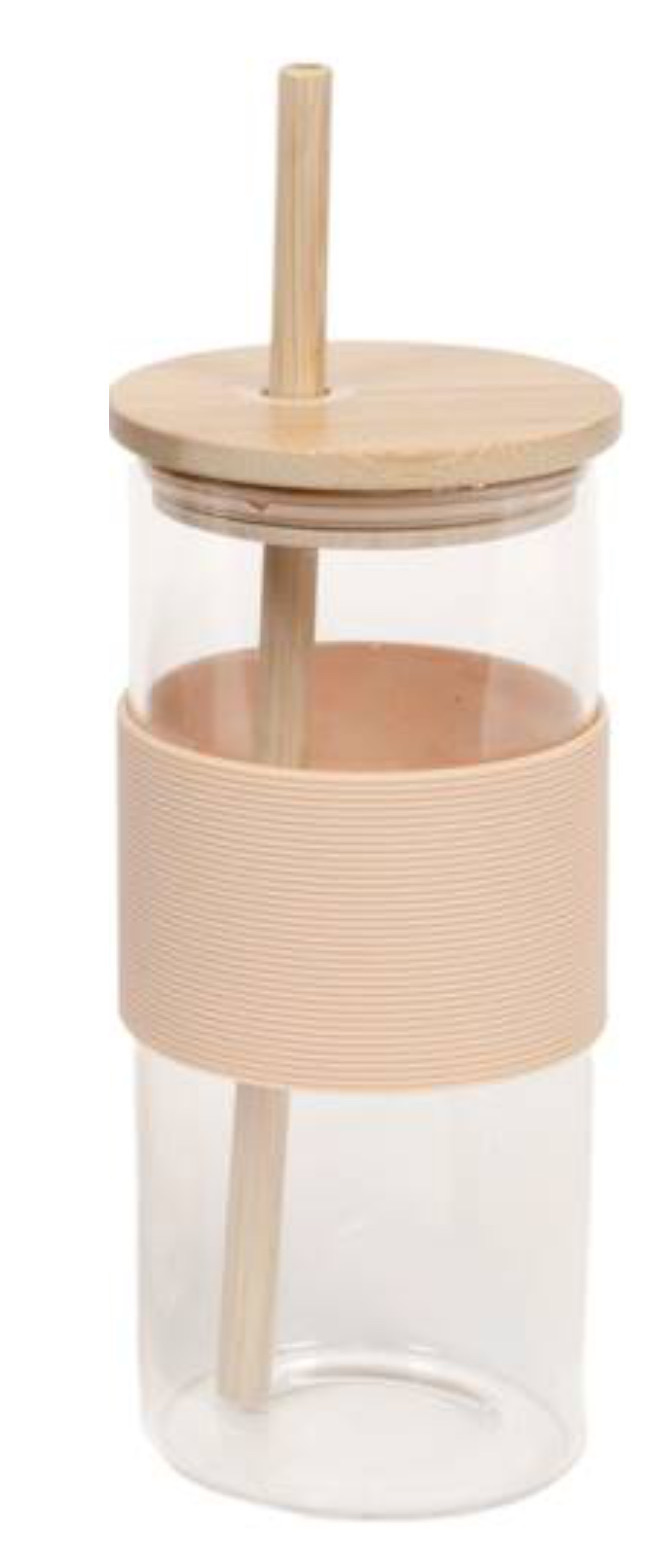 

Kubek Butelka Na Smoothie Szklany Bambus 0,4L M