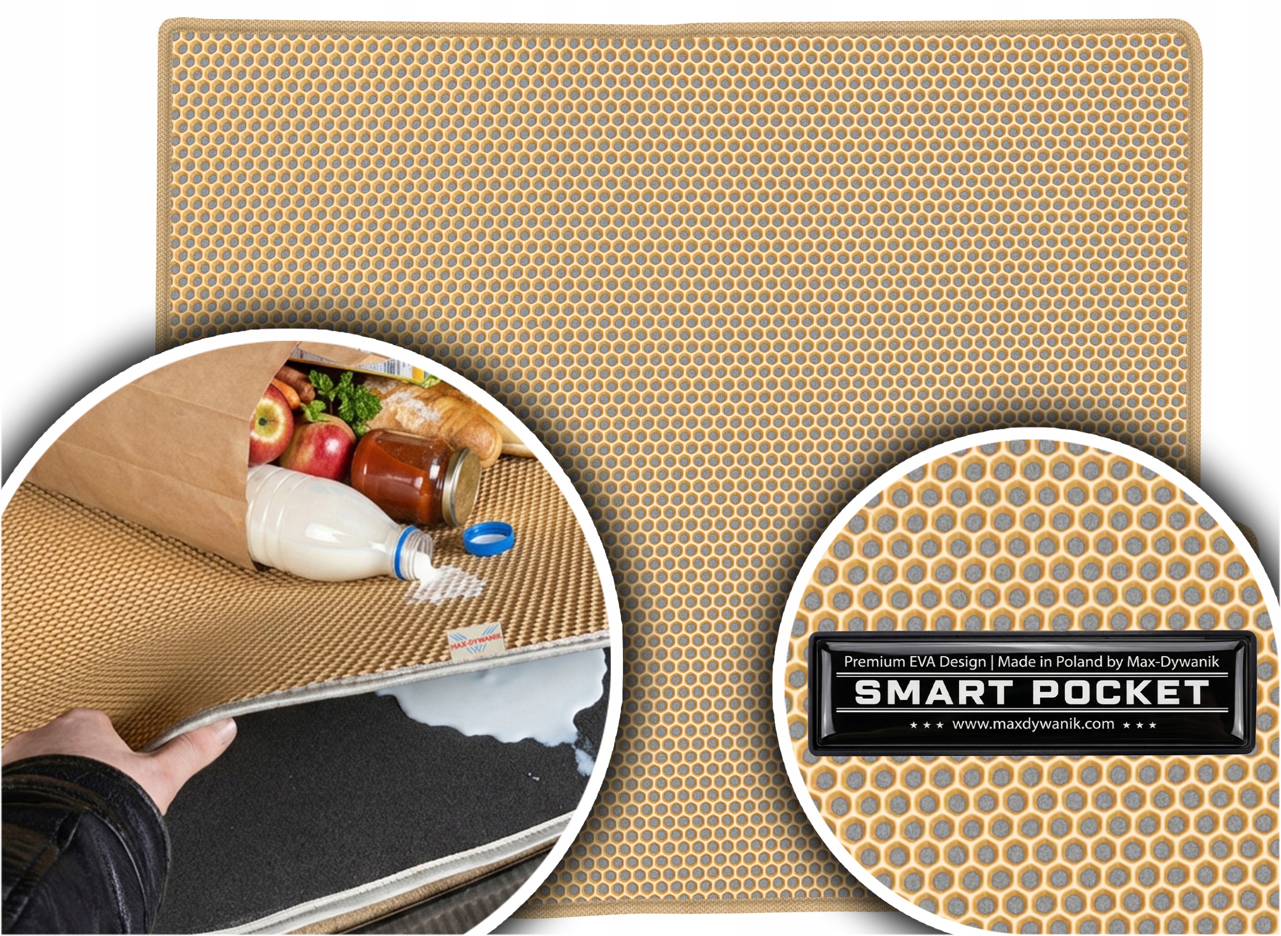 Land Cruiser J150 Long 7os 09-17 Vložka do batožinového priestoru Eva Smart Pocket Béžová