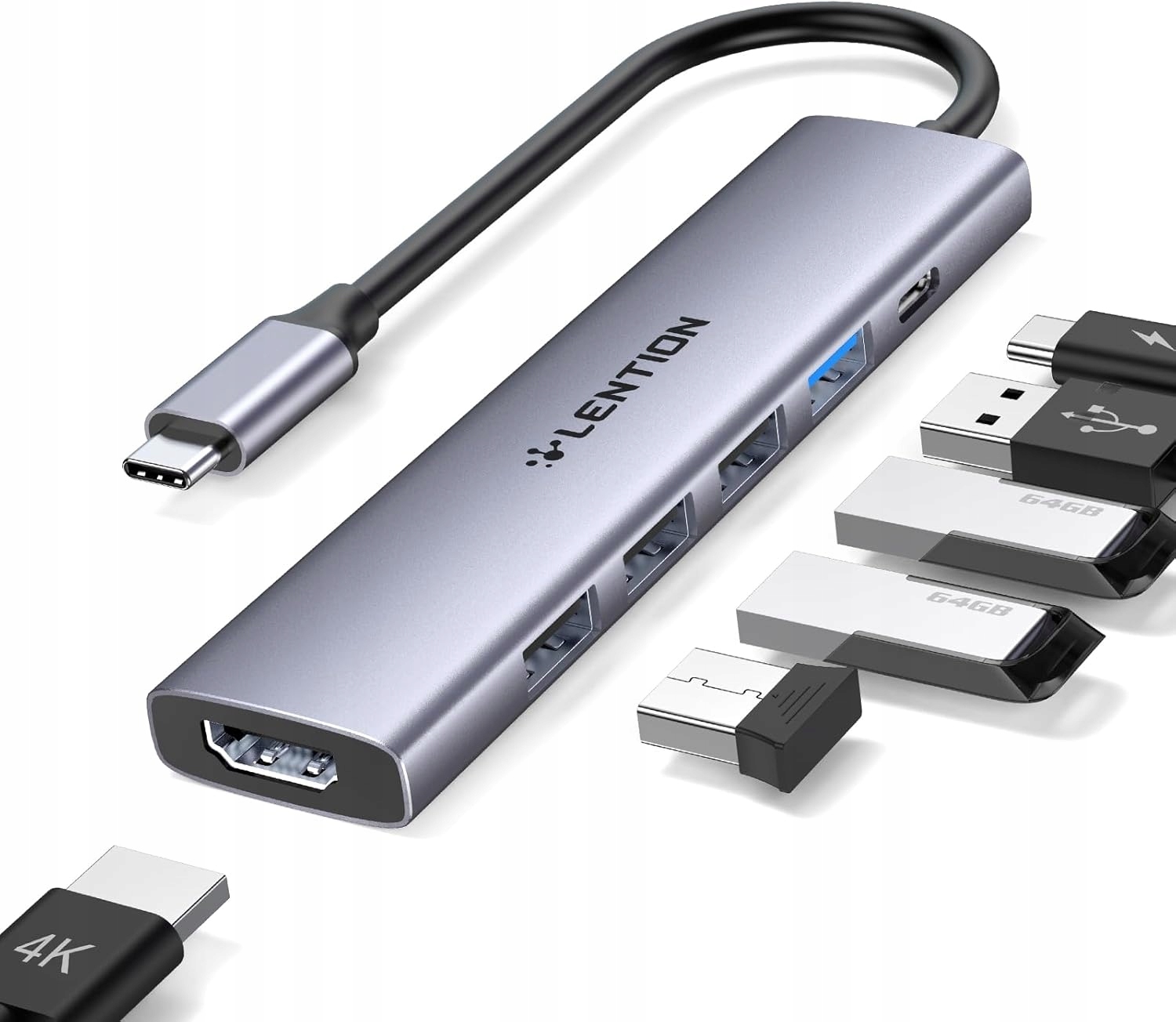 Usb Hub Lention CH17 H 6 portů