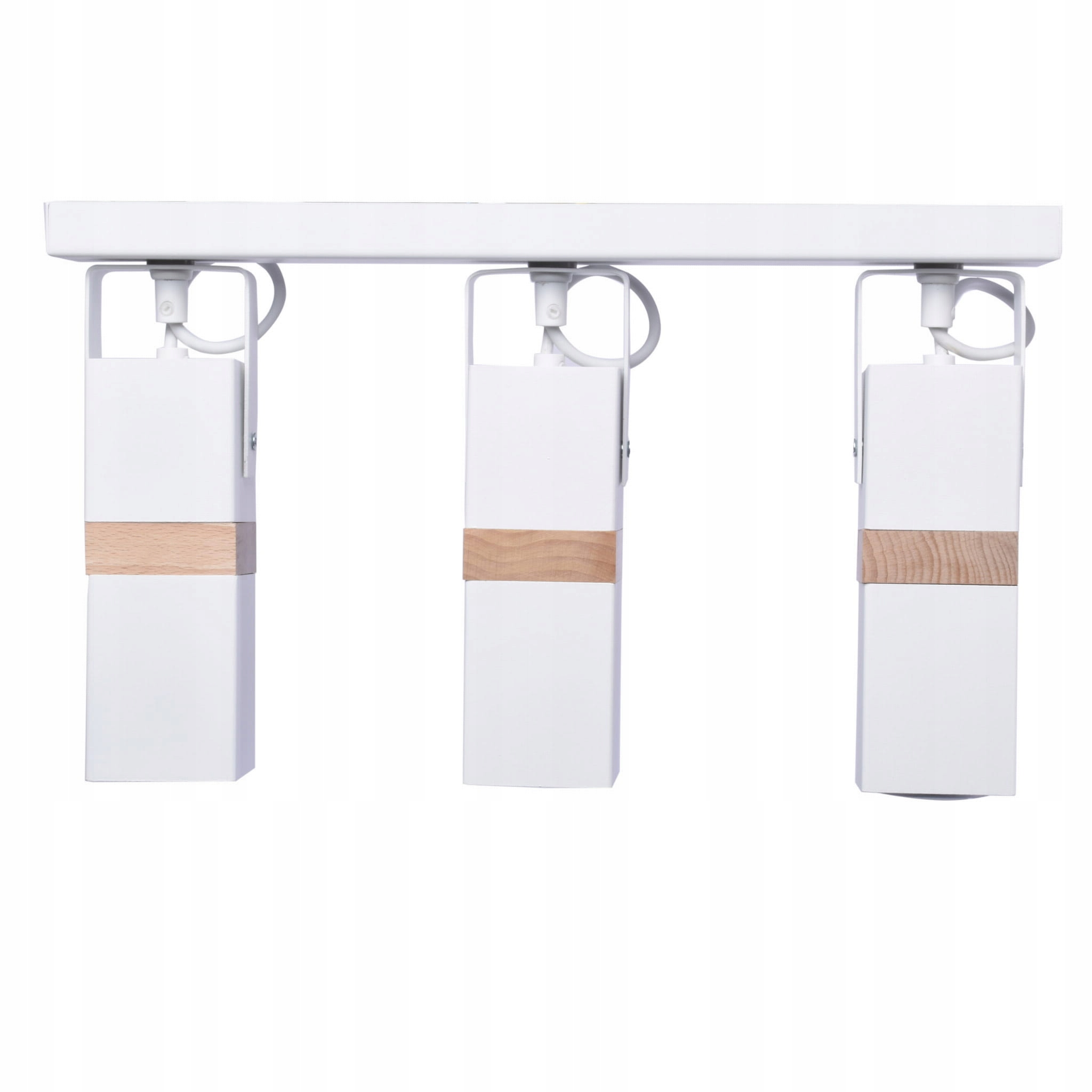 Stropná lampa Milagro Vidar 3x35W GU10 Biela Drevo IP20