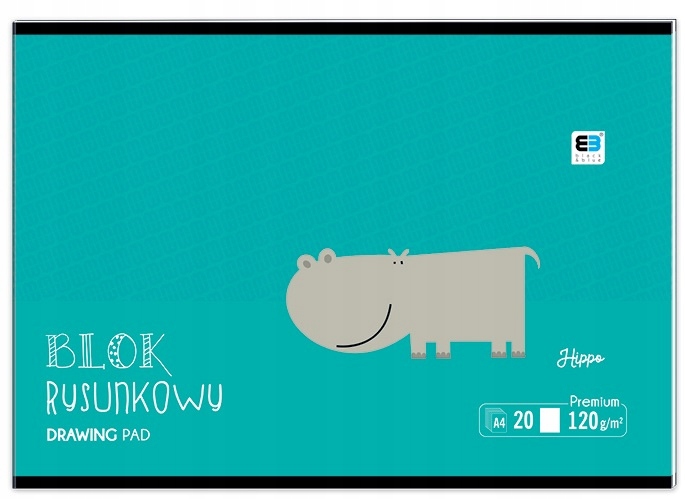 BLOK RYSUNKOWY biały A4 20k 120g Interdruk BB Kids