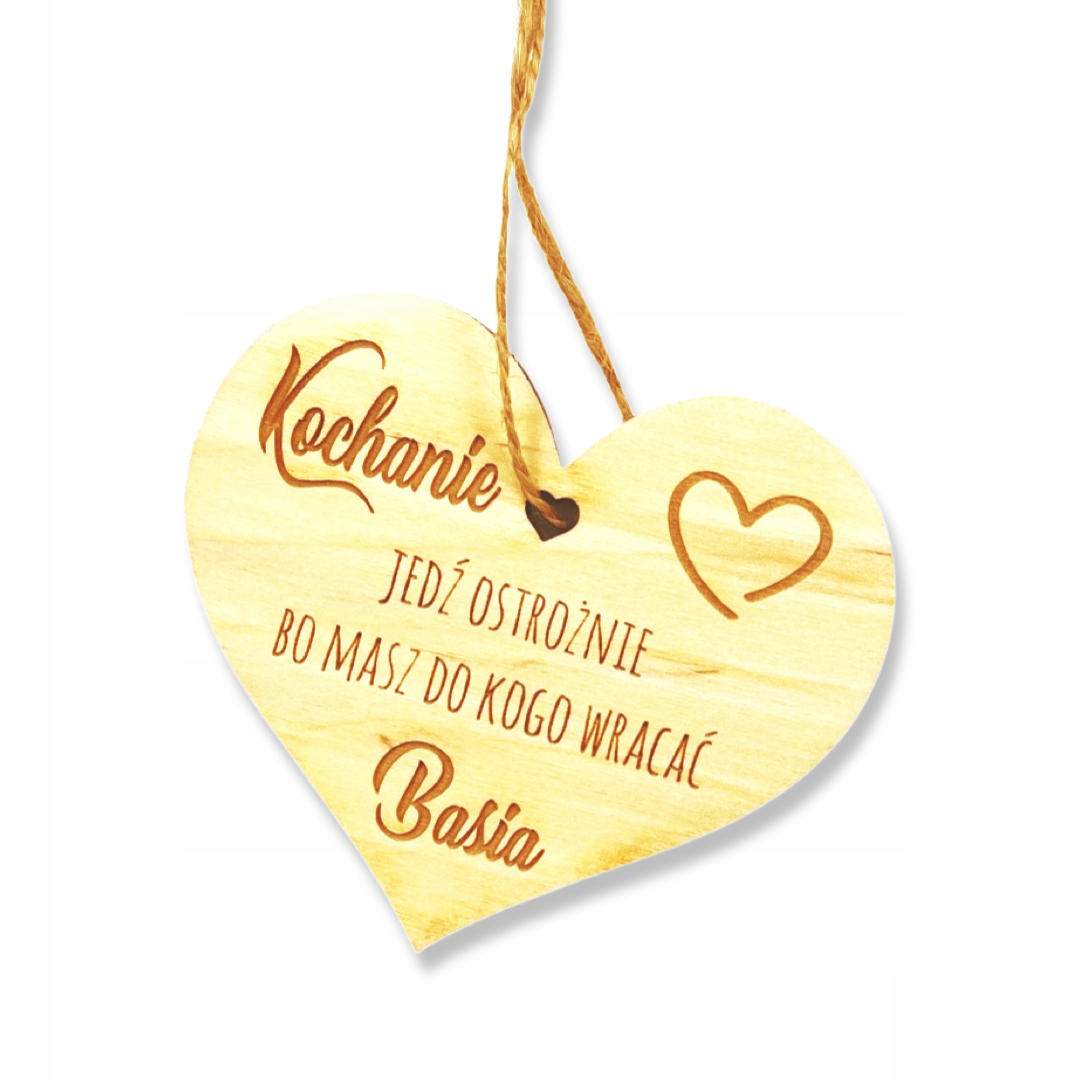 

Zawieszka Serce do samochodu Walentynki Prezent