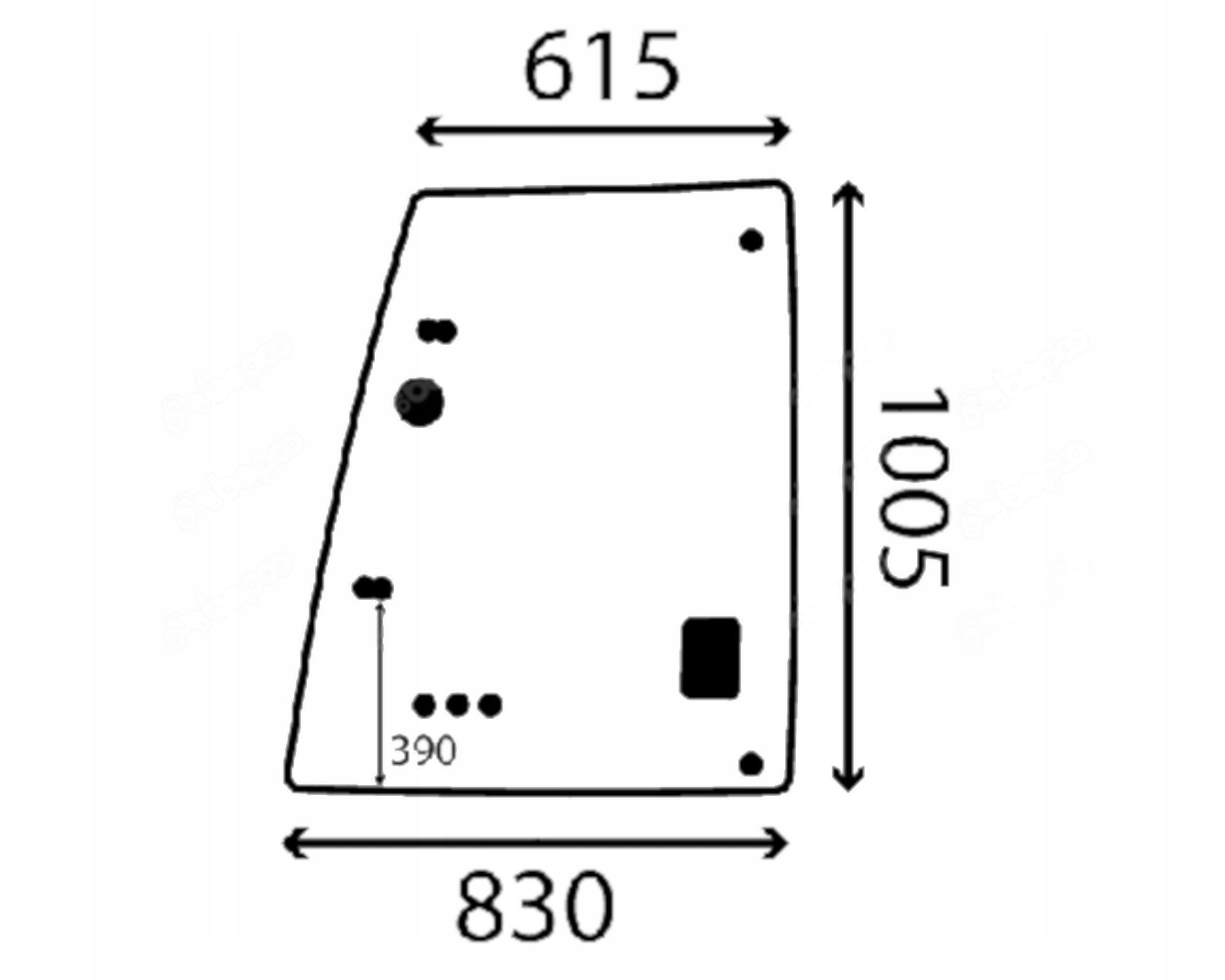 sklo rypadlo-nakladač Cat boční horní P 2059630