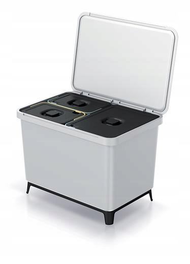 Levně Odpadkový koš Prosperplast Systema 1x23l 2x10l popelavý