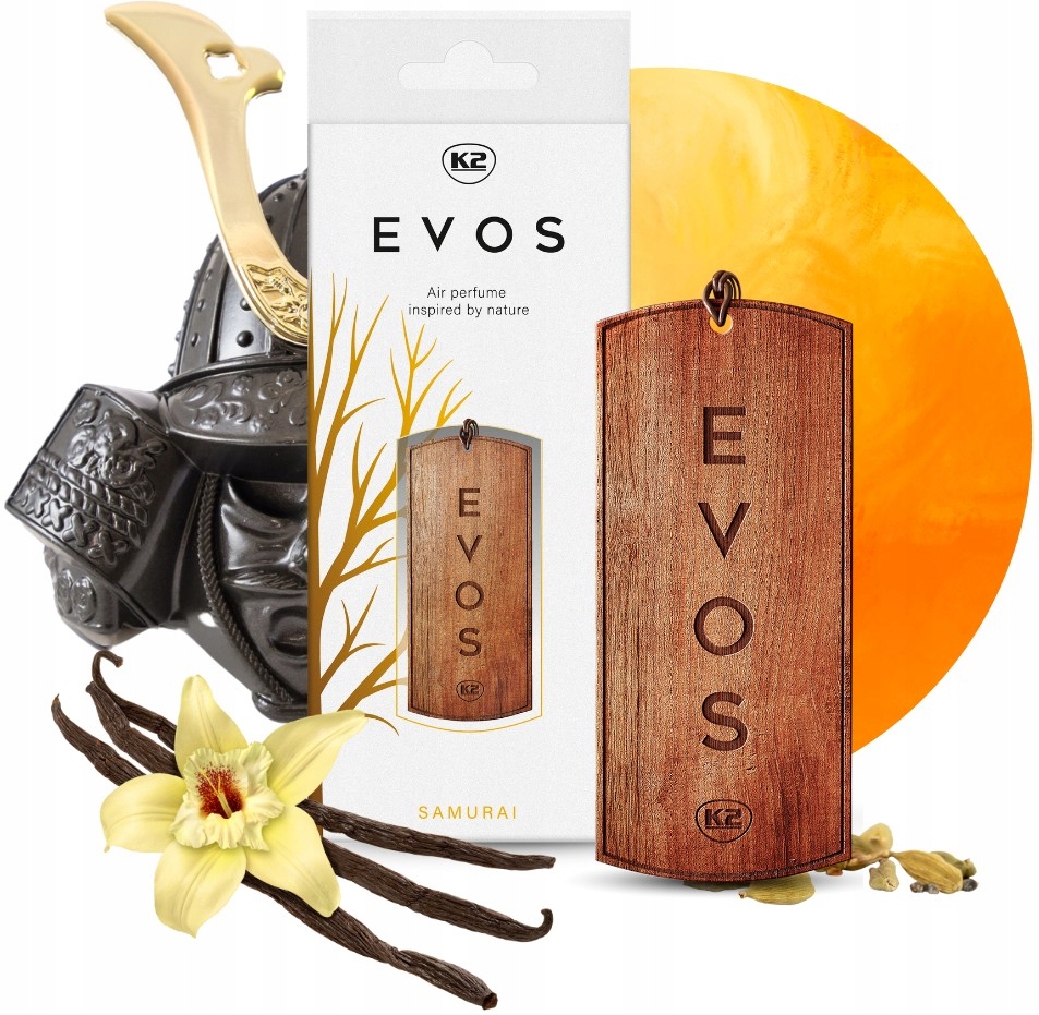 K2 EVOS SAMURAI drewniana zawieszka zapachowa auta