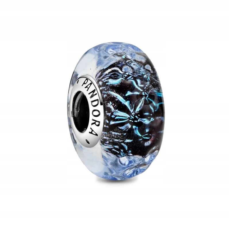 Charms Pandora - Tmavomodré vlny Murano 798938C00