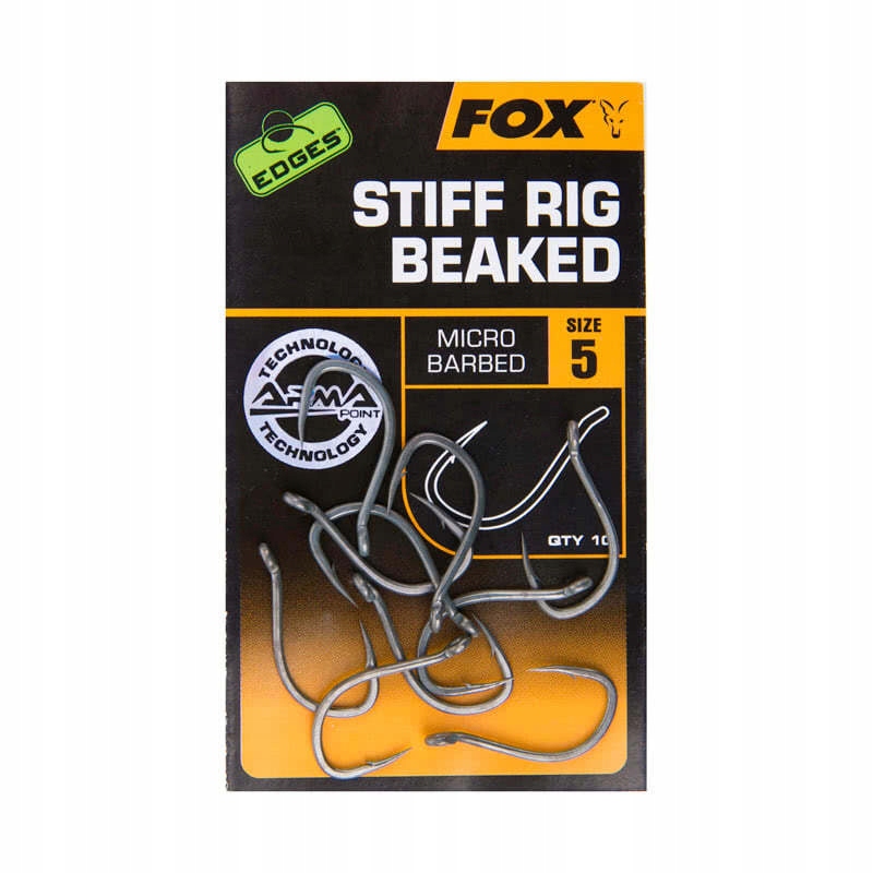 Fox Stiff Rig Beaked rozm 4 10szt Haczyki Karpiowe Fox CHK167