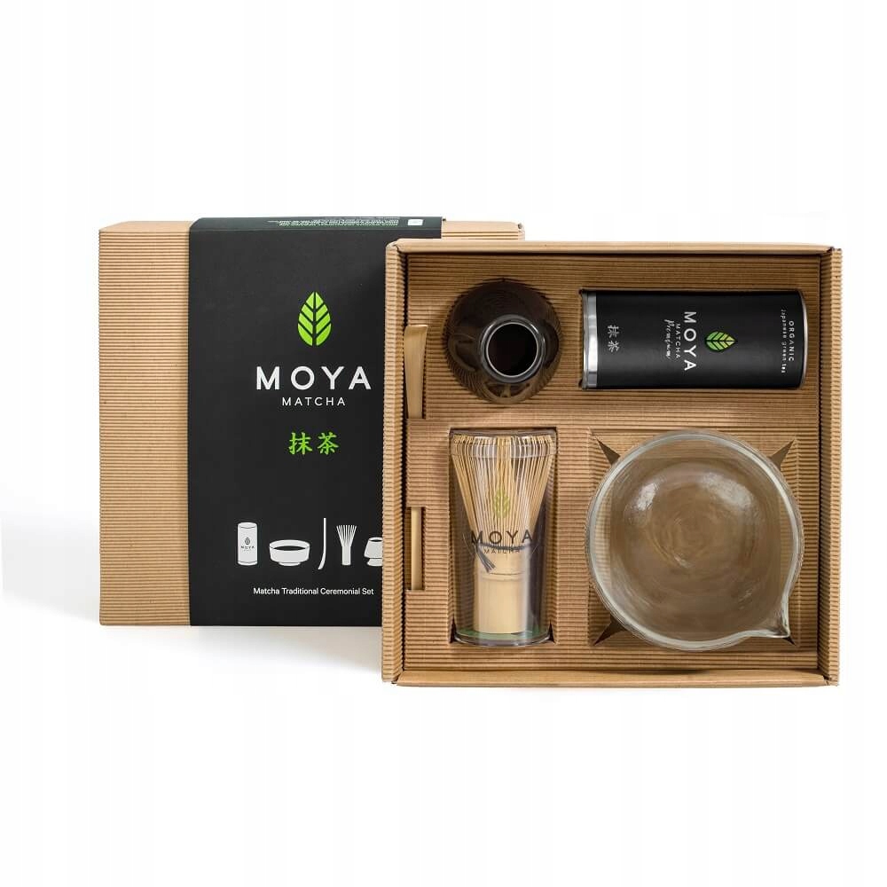 Slavnostní matcha sada Moya Matcha Luxusová a šálek s výlevkou