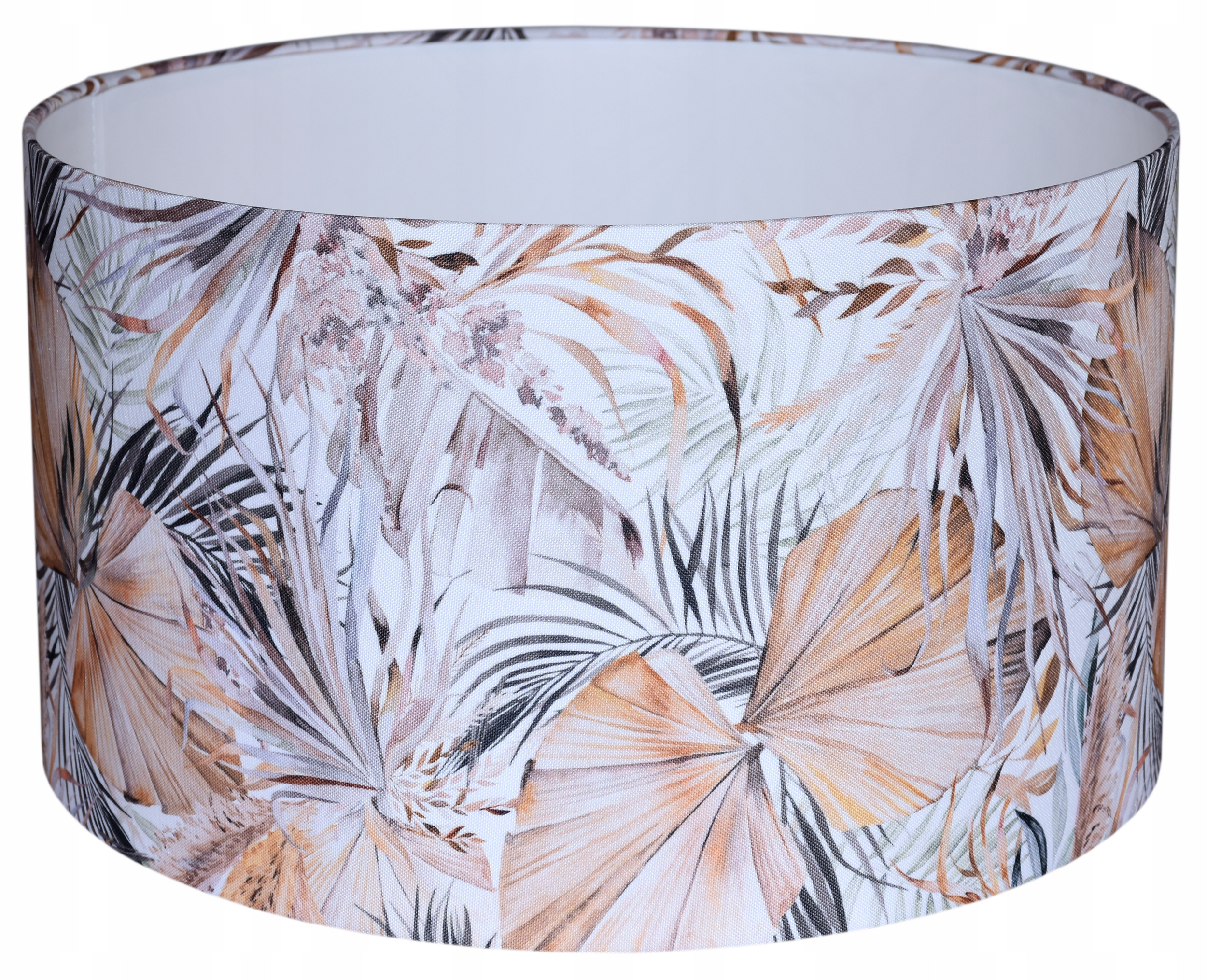 Boho Listy Abažúr E27 Zavinovacie Okraje valec tienidlo pre lampu 45 cm Primavera