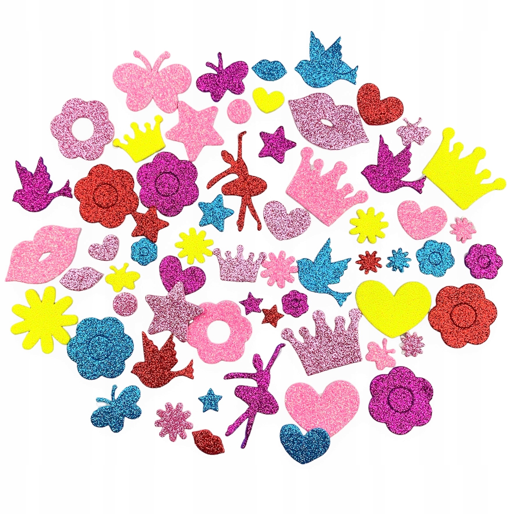 

Naklejki Dekoracyjne Brokatowe MIX 100 szt