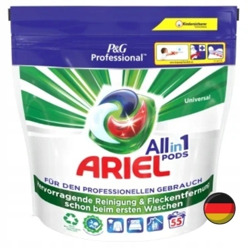 Ariel 3w1 Uniwersalne Kapsułki do Prania Professional 55 szt. De